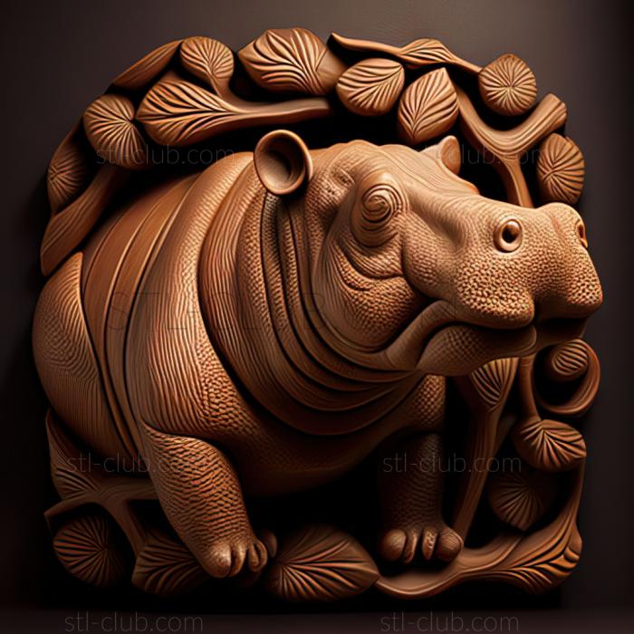 3D model st hippopotamuse (STL)